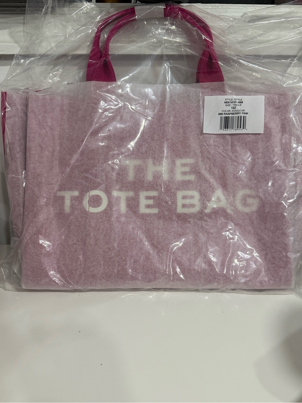 NWT Marc Jacobs The Canvas Medium Tote Bag - Raspberry pink - Picture 4 of 7